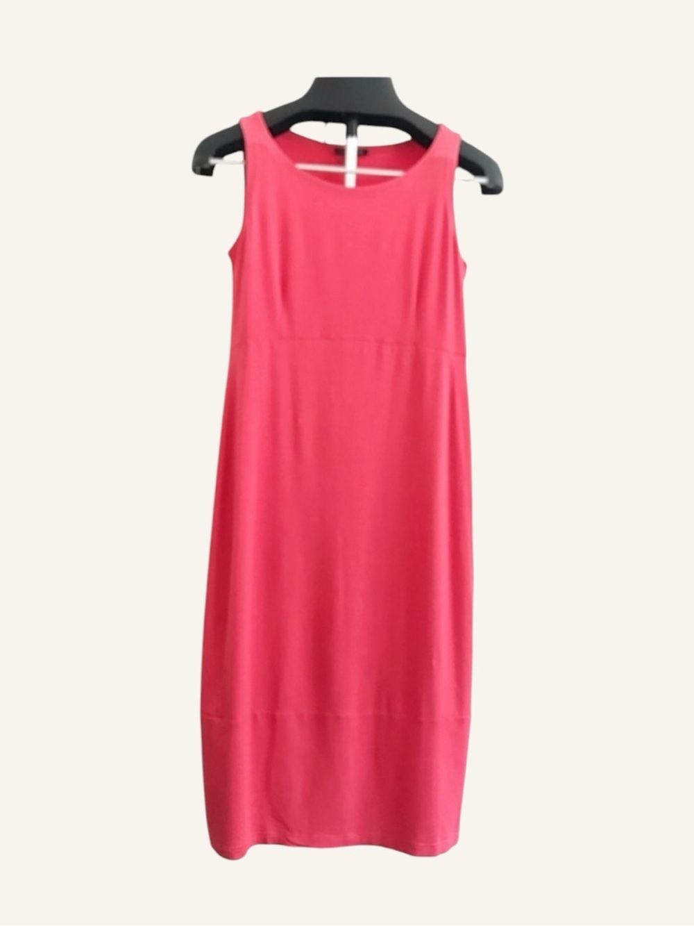 ☀️ Eileen Fisher Watermelon Pink |Sleeveless | Midi Dress | Size XS - Picture 2 of 7